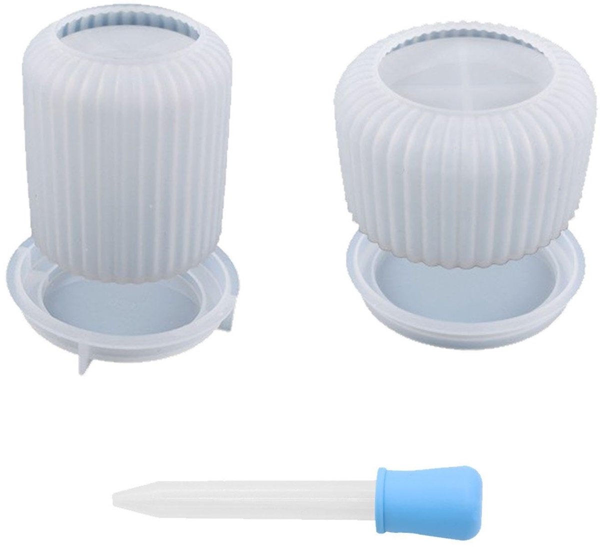 Dailygoods- Siliconen Vorm - Cilindrische Vormen - Druppelvorm - Knutselaccessoires - Hars Gieten - Duurzaam Materiaal - Maat 11,4 x 2 cm - Gietvorm