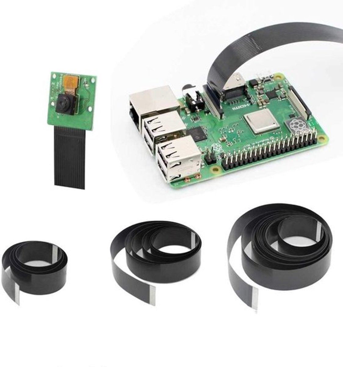 Kabel voor Raspberry Pi Camera - 50/100/200cm flexibel