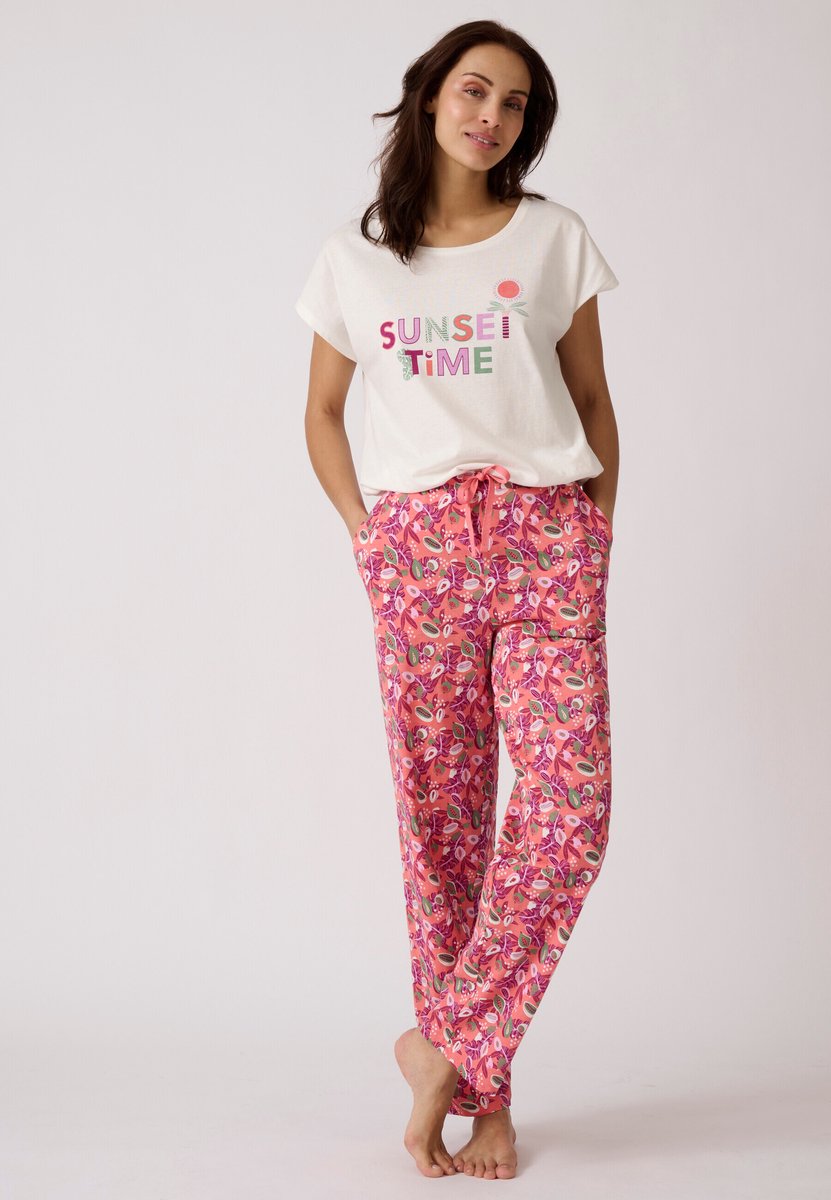 Damart Pyjamabroek van jerseytricot zuiver katoen - Dames - Roze - 38-40 (S)