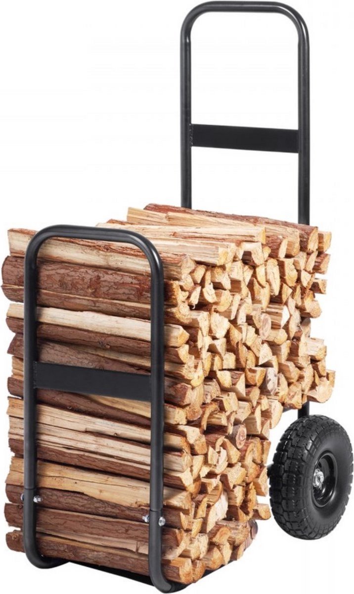 Brandhoutkar 266cm - Brandhoutwagen op wielen, Houtwagen 266cm en Opslag - Voor Dagelijks Gebruik, Thuis en Professioneel Gebruik