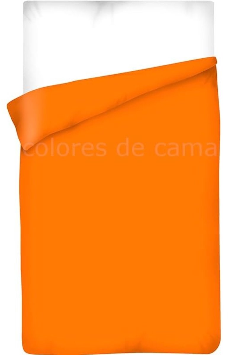 Dailygoods - Dekbedovertrek 220 x 240 cm van 100% Katoen - Oranje