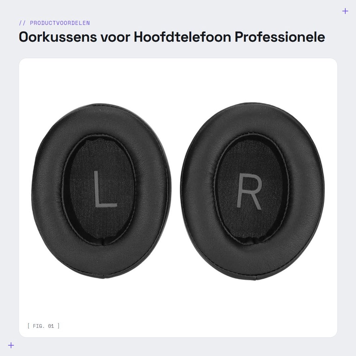 Dailygoods - Oorkussens voor Hoofdtelefoon - Professionele Vervanging - Comfortabel en Duurzaam - Geschikt voor 3.0 - Eiwitmateriaal - Zorg v...