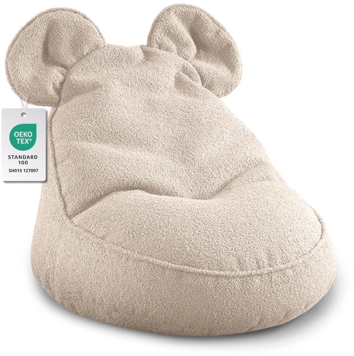 Dailygoods- Zitzak Kinderen - Comfortabel Zitkussen - Zitzak met Oren - Lichtgewicht - Multifunctioneel - Kindvriendelijk Ontwerp