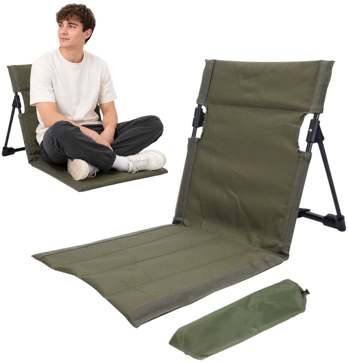 Dailygoods - Inklapbare Strandstoel - Comfortabel en Draagbaar, Geschikt voor Kamperen