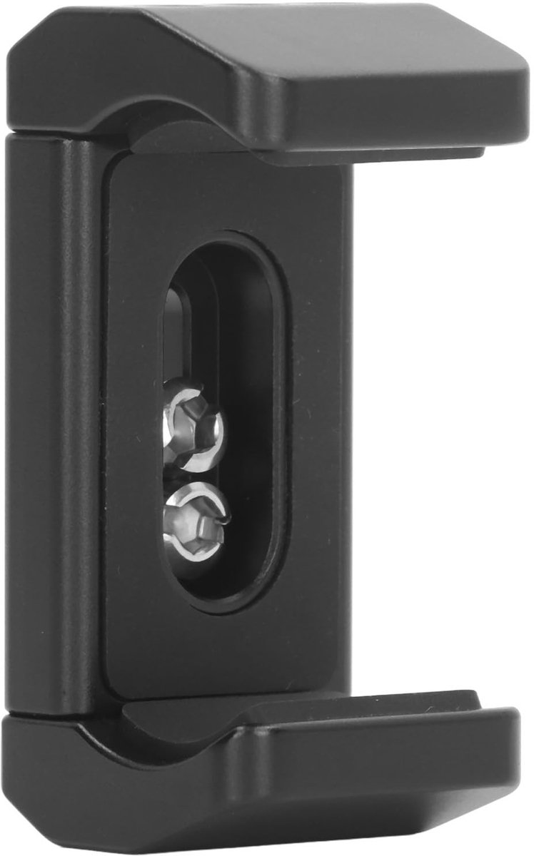 Dailygoods - Universele Powerbankhouder - Aluminium Klembevestiging - Ideaal voor onderweg - Handig en stevig - Voor Powerbanks van 53 mm tot 80 mm -...