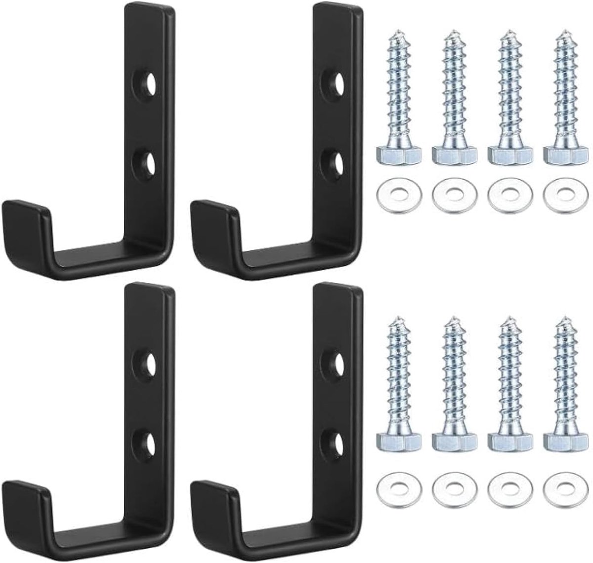 Haken - metalen gereedschap opslag organizer voor garage, vrachtwagen, thuis - zwart