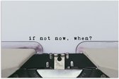 Citation de motivation sur papier affiche de machine à écrire