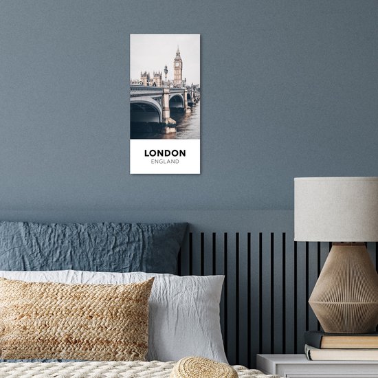 Poster 20x40 cm - Engeland - London - Toren - Posters - Kamer decoratie - Wanddecoratie woonkamer - Muurdecoratie slaapkamer