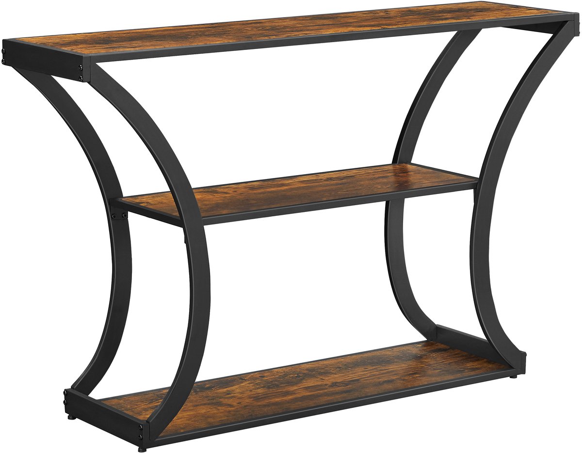 VASAGLE - ConsoleTafel - Gebogen Poten - Verlengd Tafelblad - Voor Woonkamer Slaapkamer Hal