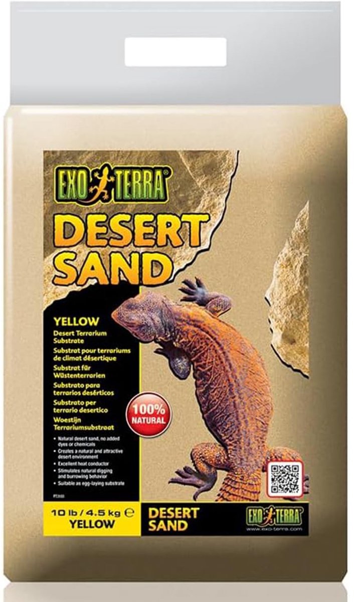 Dailygoods - Desert Zand voor Terraria - Natuurlijk Woestijnzand, 4,5 kg