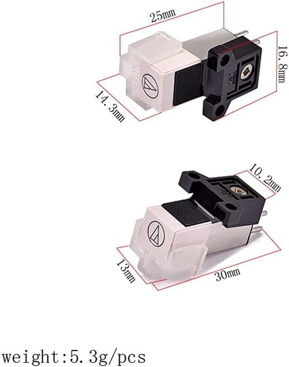 Magnetische Cartridge Stylus Accessoires voor Platenspeler en Grammofoon - Hoogwaardige Geluidskwaliteit en Duurzaam Ontwerp