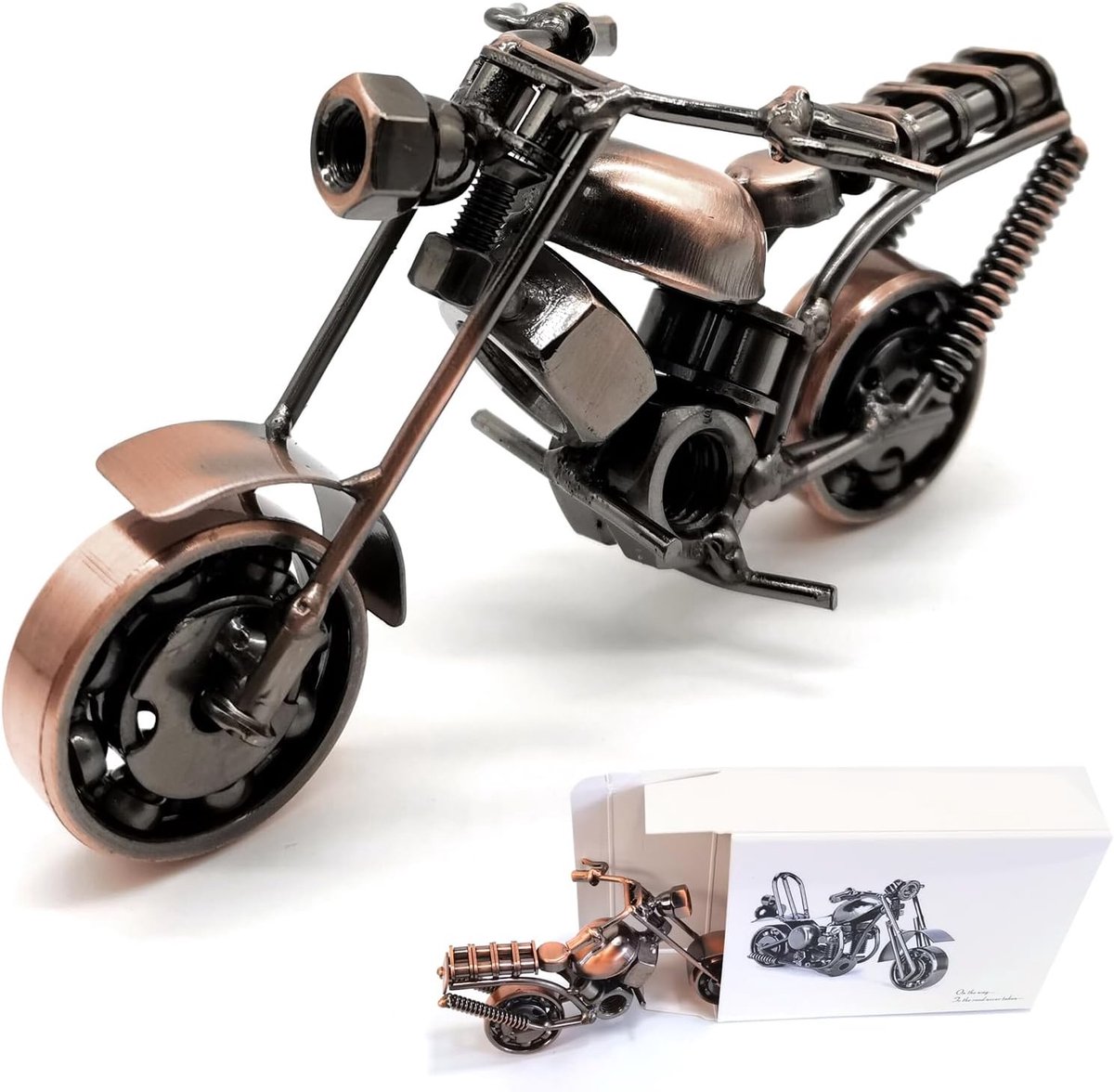 Motorfiets Model van IJzer voor Motorrijders - Perfect als Cadeau voor Kunstverzamelaars en Desktop Decoratie