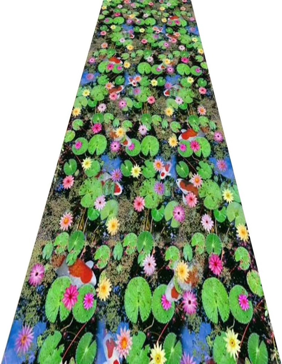 Loper tapijten vloerkleed gang mat 3D stereoscopisch bloemen planten design stofdicht slijtvast tapijt aanpassen grootte