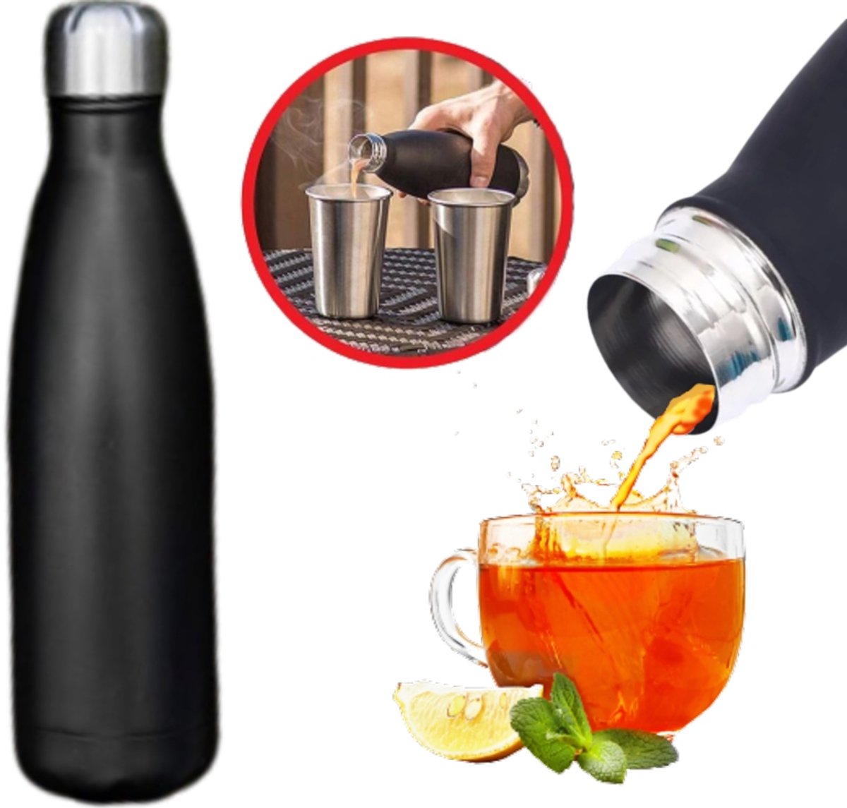 Thermosfles 500ml - Houdt Dranken Warm of Koud
