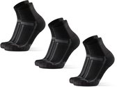 DANISH ENDURANCE Chaussettes de course quart de longueur pour femmes et hommes longue distance - Anti ampoules - Taille 43-47