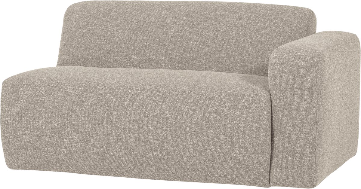 WOOOD Mojo Base 1,5-zits Bank Arm Rechts - Bouclé - Beige - 74x145x97