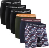 DANISH ENDURANCE Boxershorts - Katoenen Ondergoed - Klassieke Pasvorm - Heren - 6 paar - M