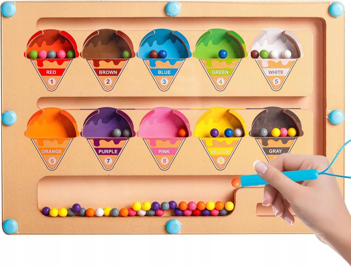 Magnetisch Educatief Speelgoed voor Kinderen 2-5 Jaar - Kleuren & Tellen