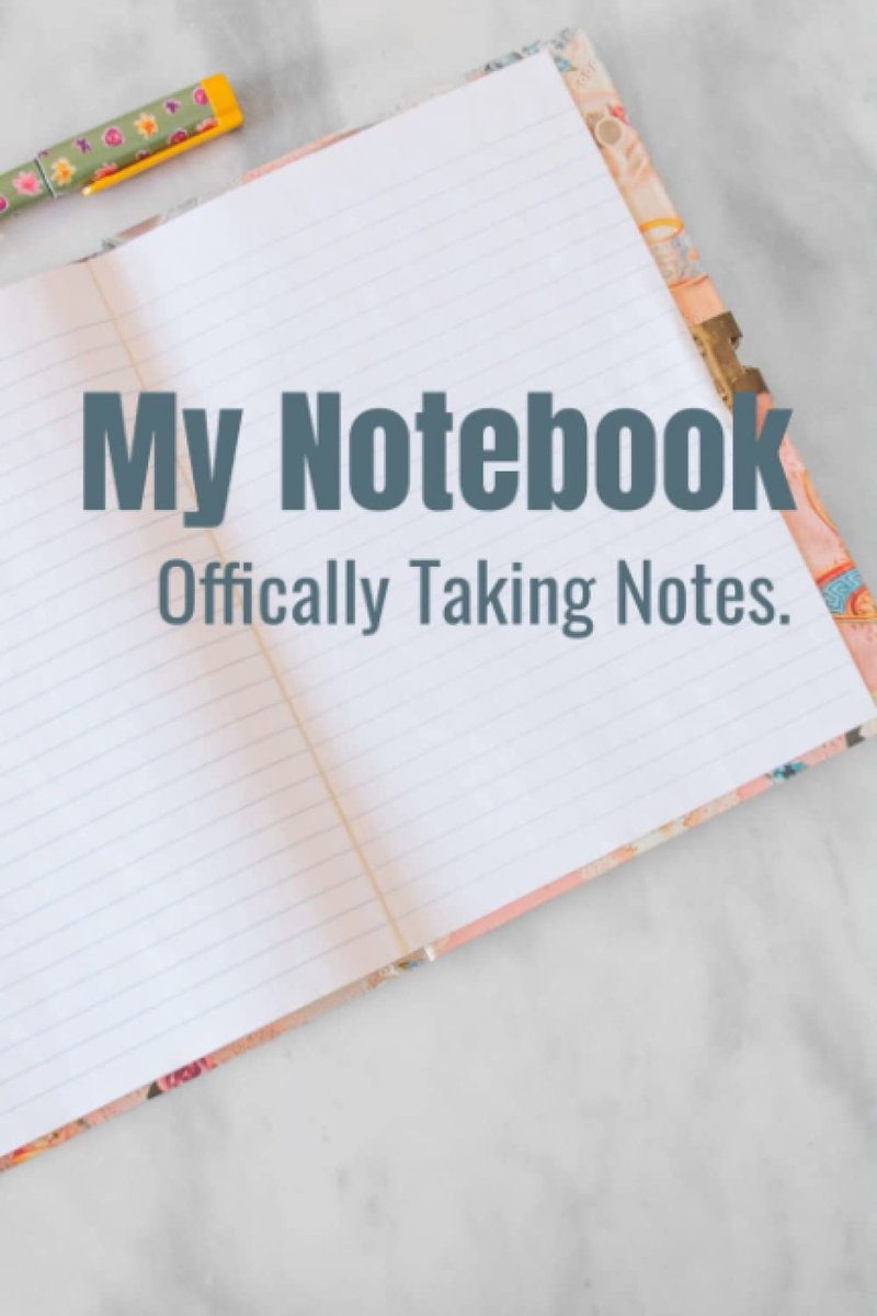 Notebook Officially Taking Notes.