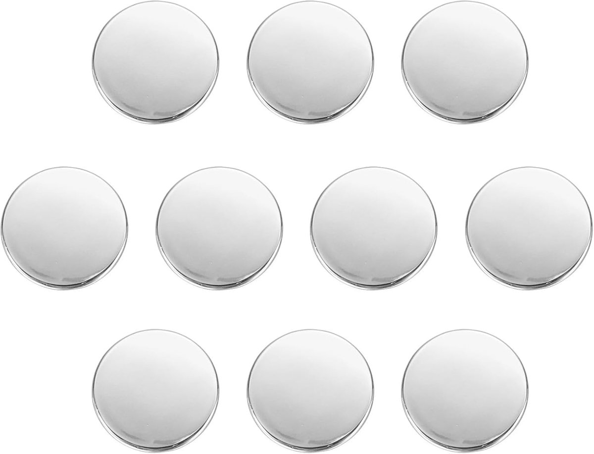 Knopenset, 20 mm zinklegering, schacht platte naaiknoppen, oogknopen, knutselknopen, vervangingsknoppen voor kleding, decoratie, doe-het-zelf accessoires, knopen