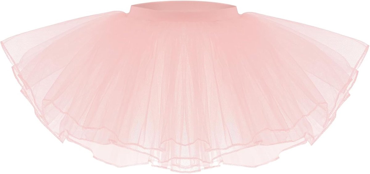 Tuturok voor meisjes, 4-laags, tule, ballet, dans, mini-balletrok, pettirok, elastische taille, tutu, prinsessenjurk, dagelijkse kleding, kostuums, kinderen, ballet, tutu, verkleedkleding voor