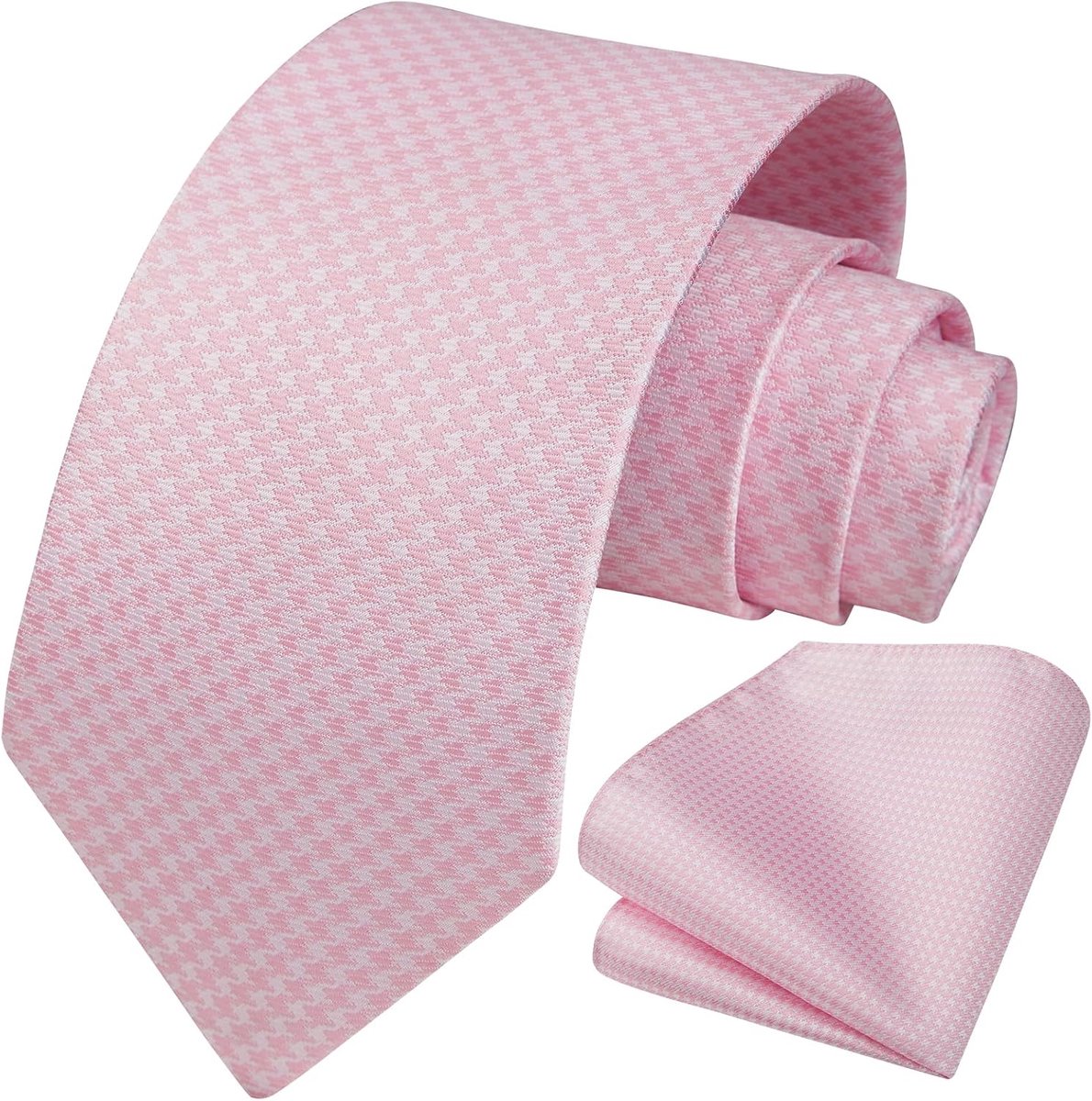 Gestreepte bruiloft stropdas zakdoek heren stropdas & pochet set