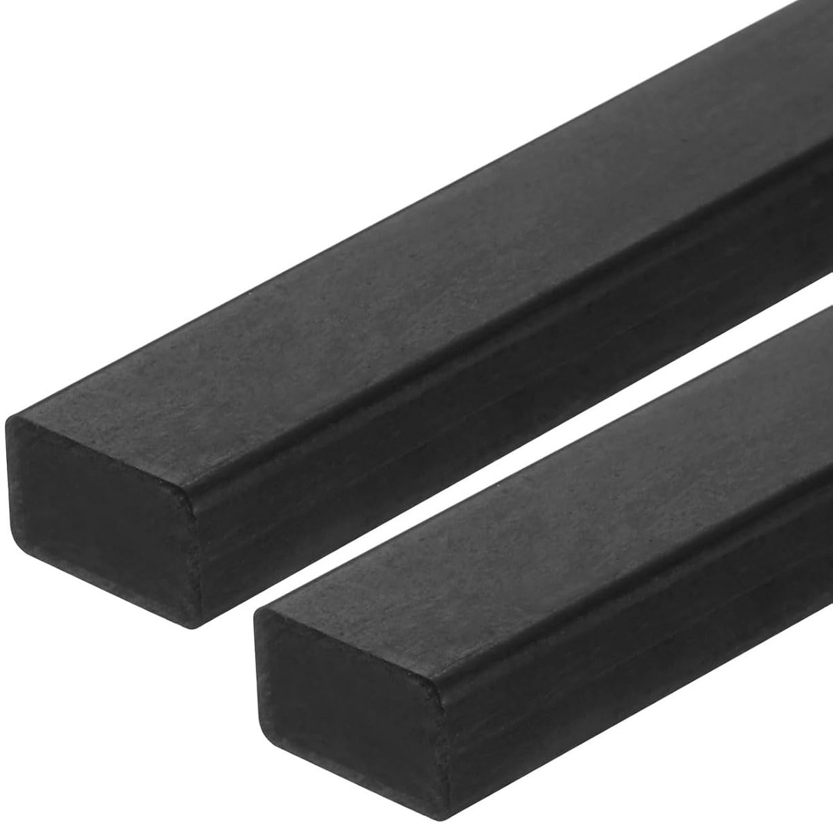 2 stuks koolstofvezelstrips 6 x 10 mm 200 mm lengte gepultrudeerde platte koolstofvezelstaven voor vliegers, RC-vliegtuig