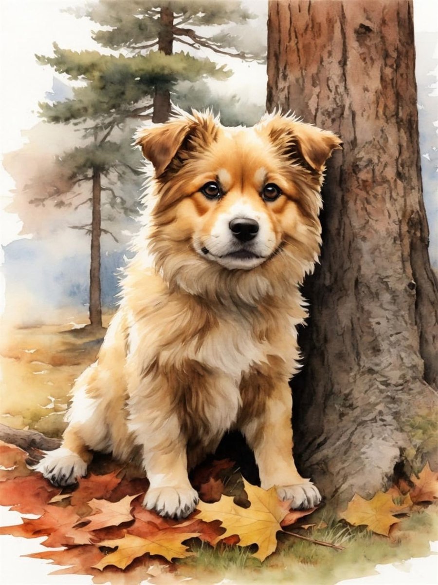 Kruissteekpakketten 11 Count Gestempeld, Hond Esdoornblad Dier Borduurwerkset met Accessoires Voorbedrukt (40x50 cm) (Hond)