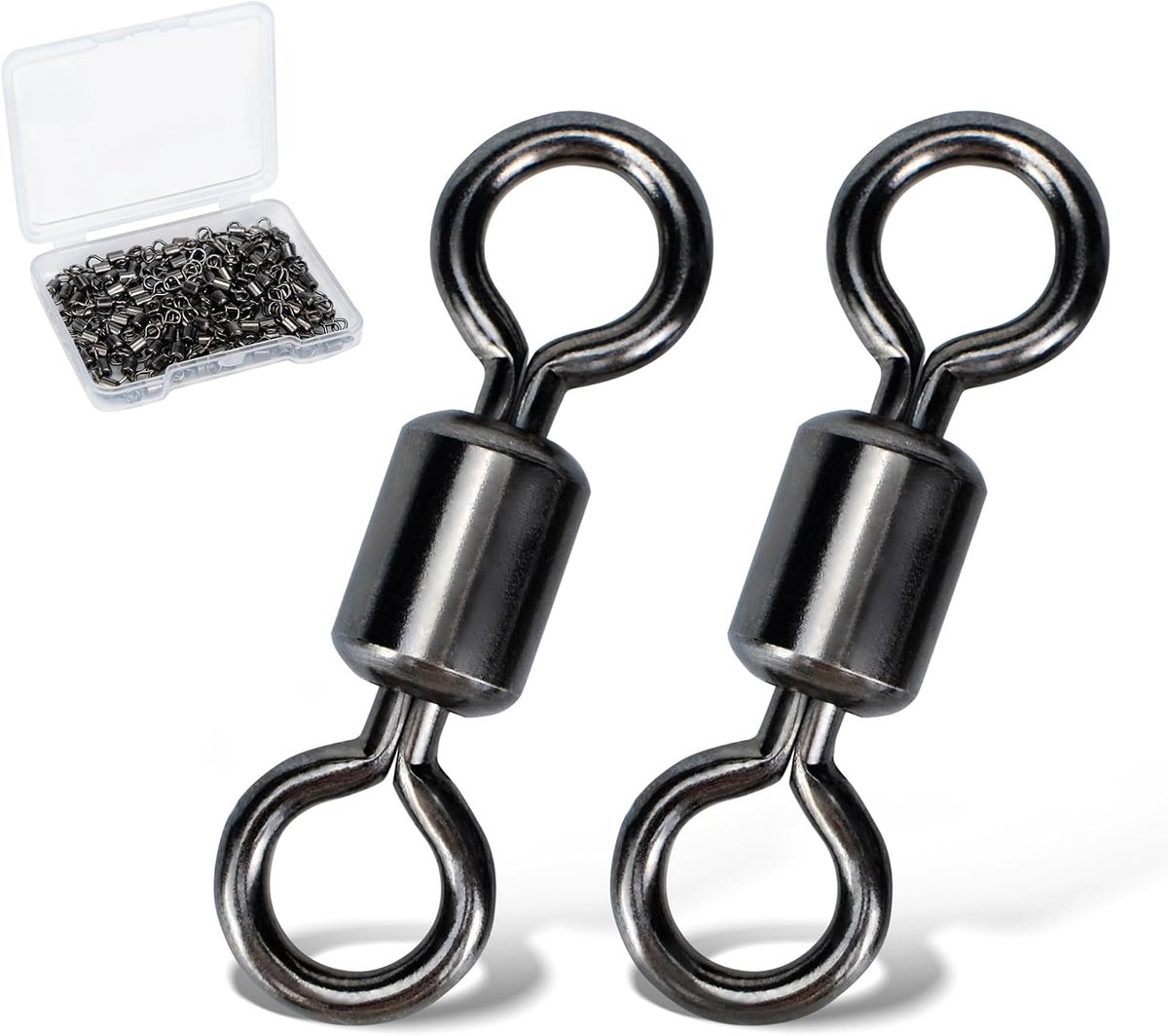 Swivels Rolling Barrel Swivels Hoge Sterkte Rvs Rolling Swivels Vissen Haak Lijn Connector Visgerei Accessoires