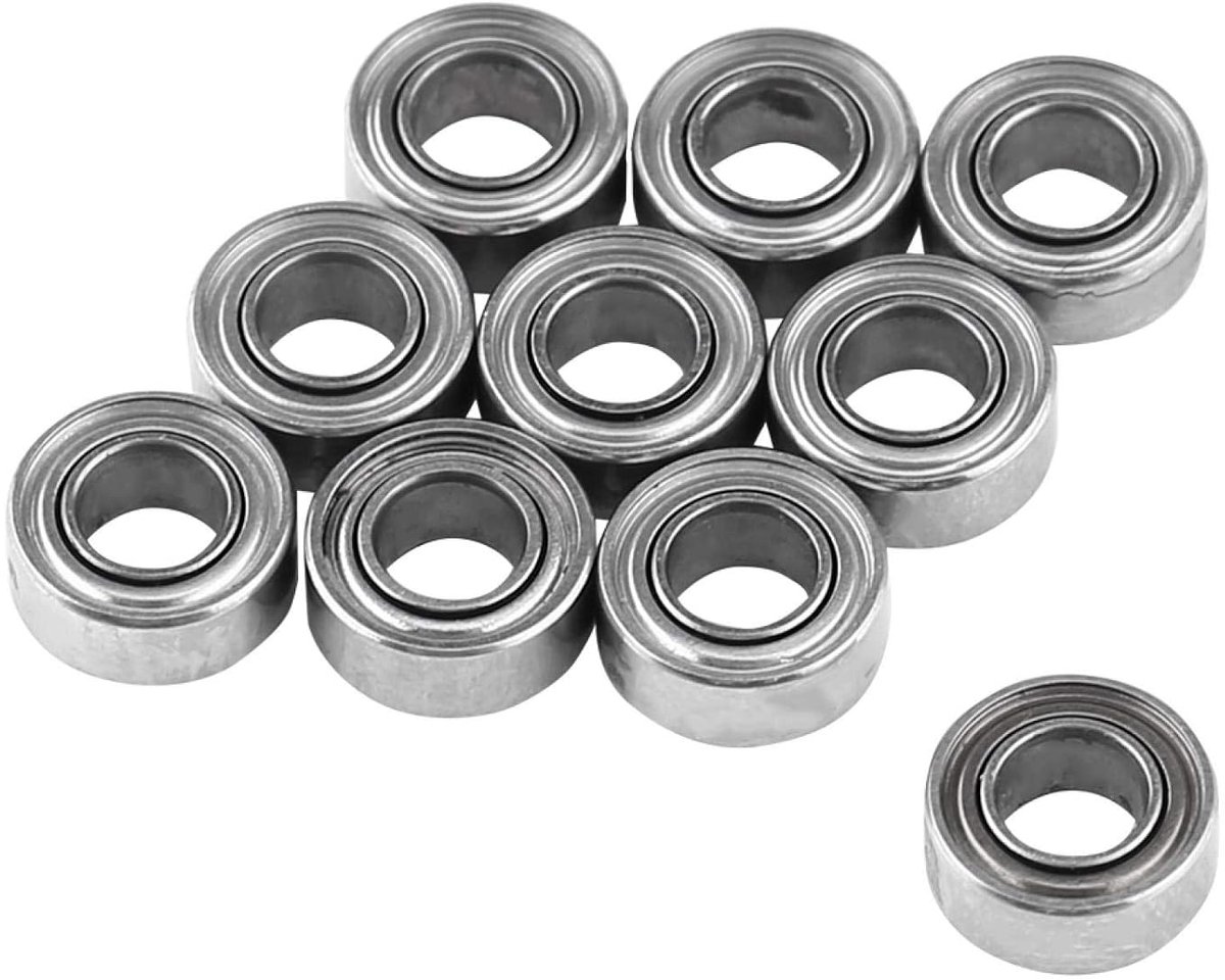 10 stuks MR63ZZ dubbel afgeschermde kogellagers 3 x 6 x 2,5 mm voor 3D-printer