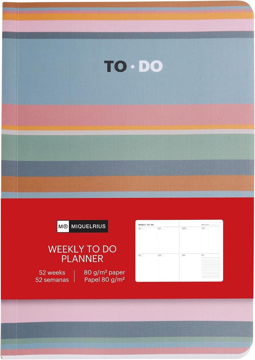 Weekplanner Notitieboek - Wit - A5 (148 x 210 mm) - 80 g/m² Papier - Voor Persoonlijk en Professioneel Gebruik