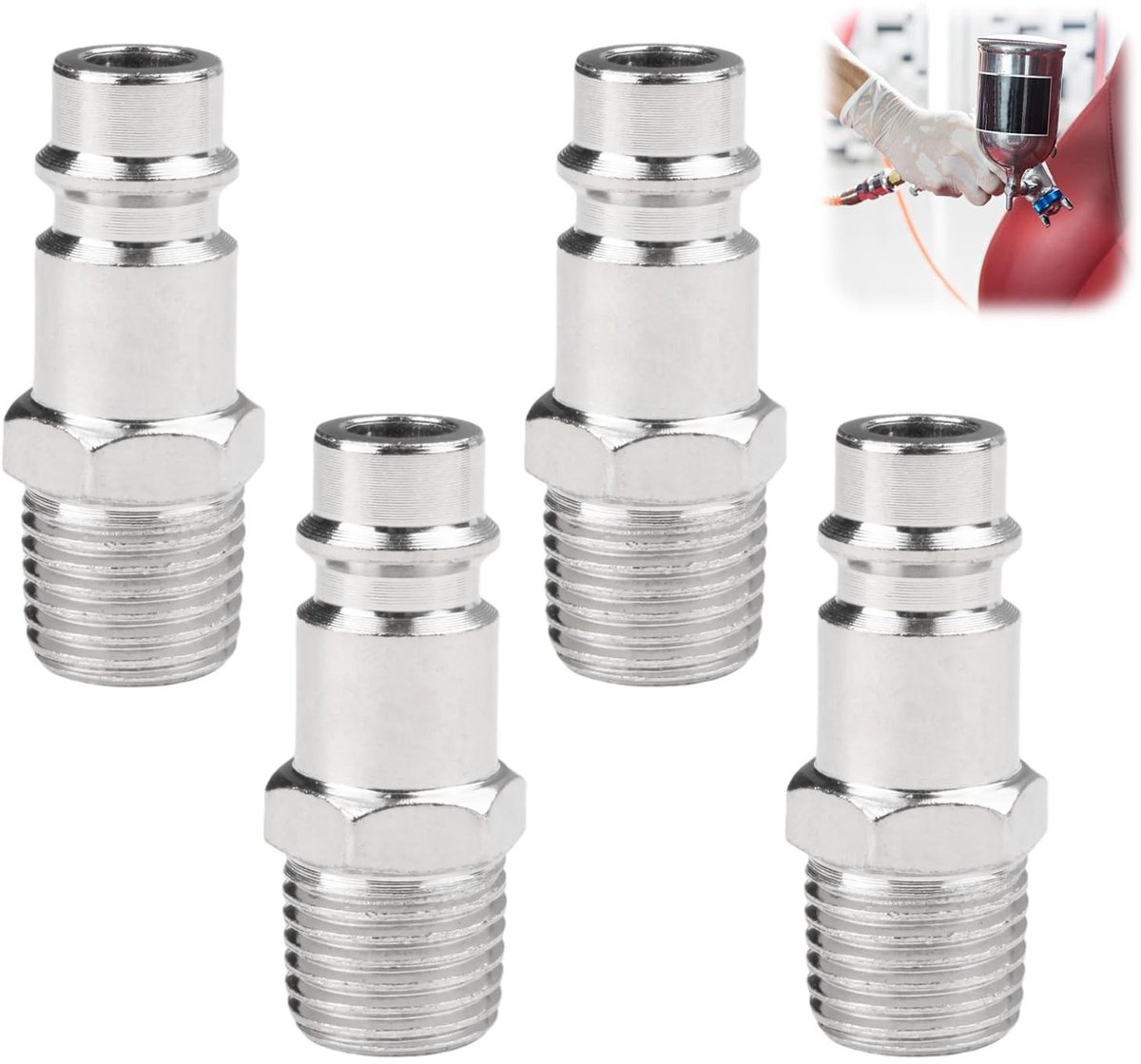 Omgoods - Compressed Air Coupler met 1/4 Inch BSP Aansluiting