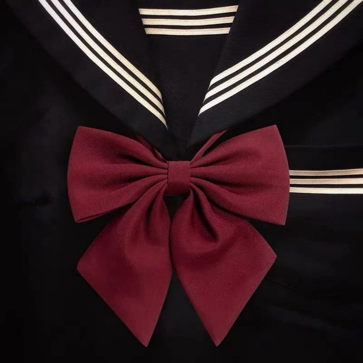 Vrouwelijke Strik Kraag Verstelbare Vooraf Gemaakt Strik voor Schooluniform Cosplay Kostuum en Professionele Stijl in Rood, One Size, Perfect voor Evenementen en Feesten