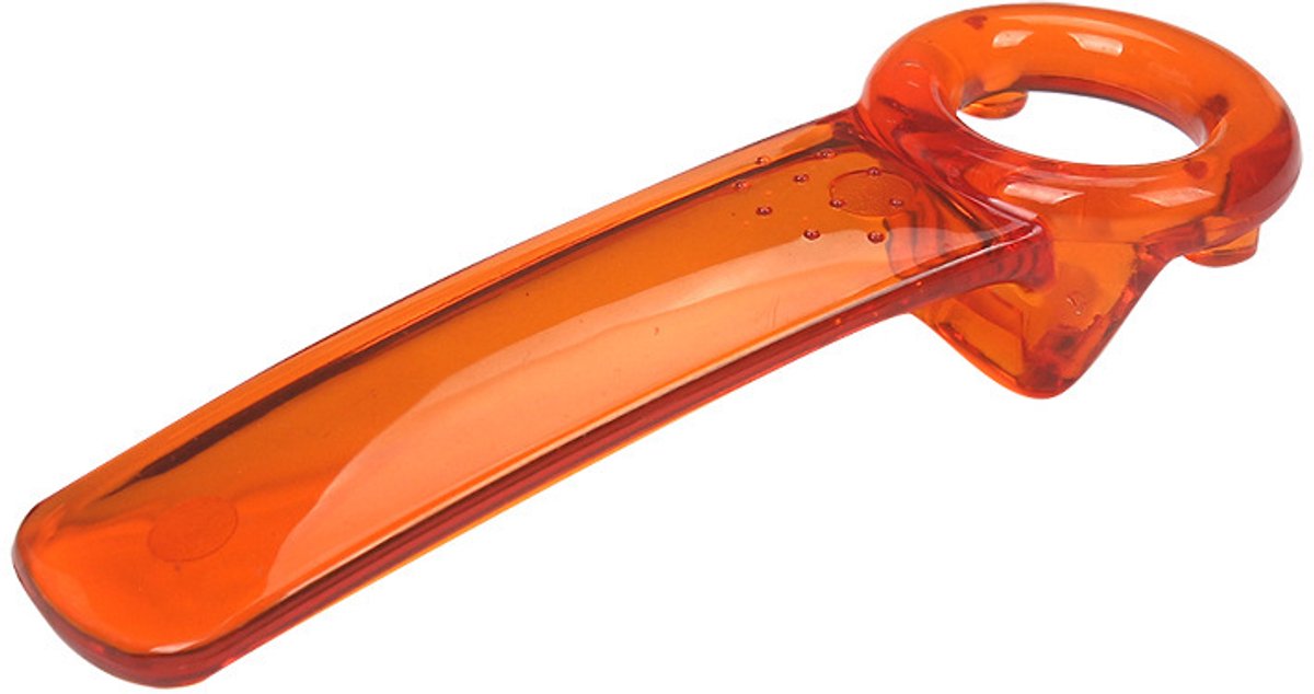 6-delige blikopenerset, handige blikopener, potopener, handmatige glazen flesopener, geschikt voor ouderen, kinderen en mensen met zwakke handkracht,Transparant Oranje
