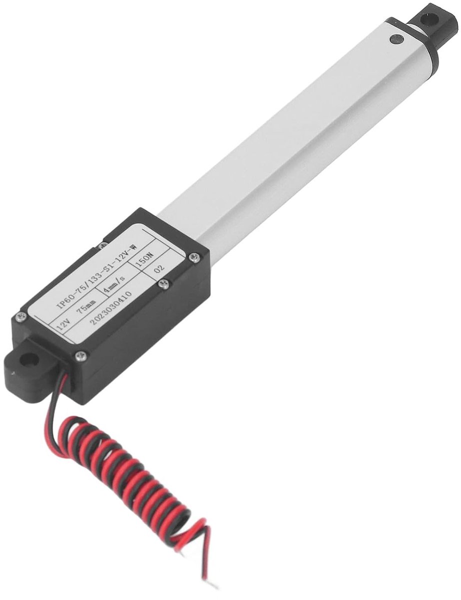 Elektrische Micro Linear Actuator 75mm Slag Aluminium Mini 12V voor Medische Toepassingen en Automatisering