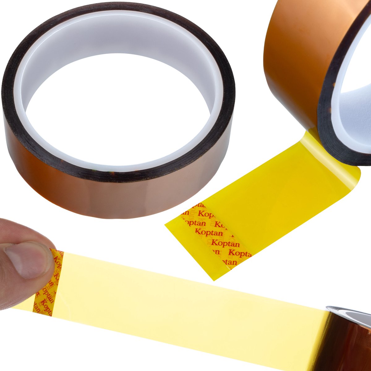 Rosfix Kaptonband Isolatietape - Hoge Temperatuurbestendigheid - 25 Mm, 0,05 Mm X 33 M