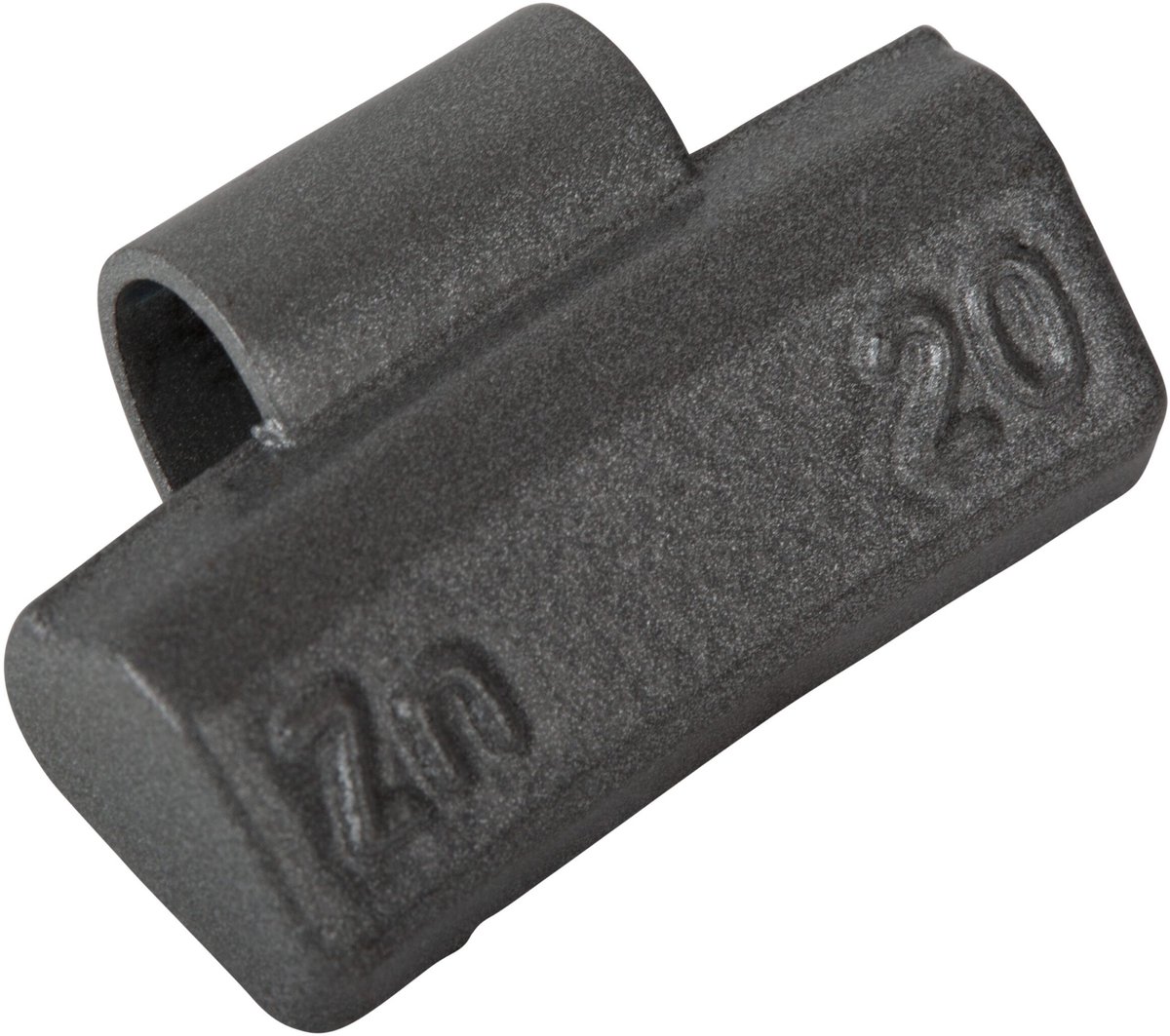 Wielgewicht zink 20 gram – aluminium velg, grijs – 100 stuks