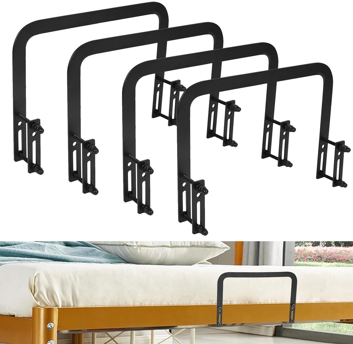 Omgoods - Verstelbare Matrasklemmen, 4 Stuks, Anti-slip