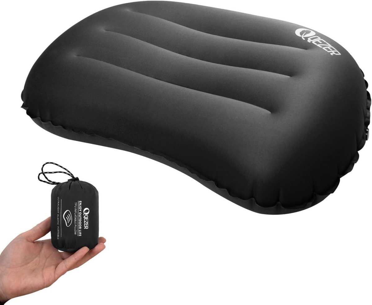 SolidKeus - Ultralicht Opblaasbaar Campingkussen voor Comfort onderweg