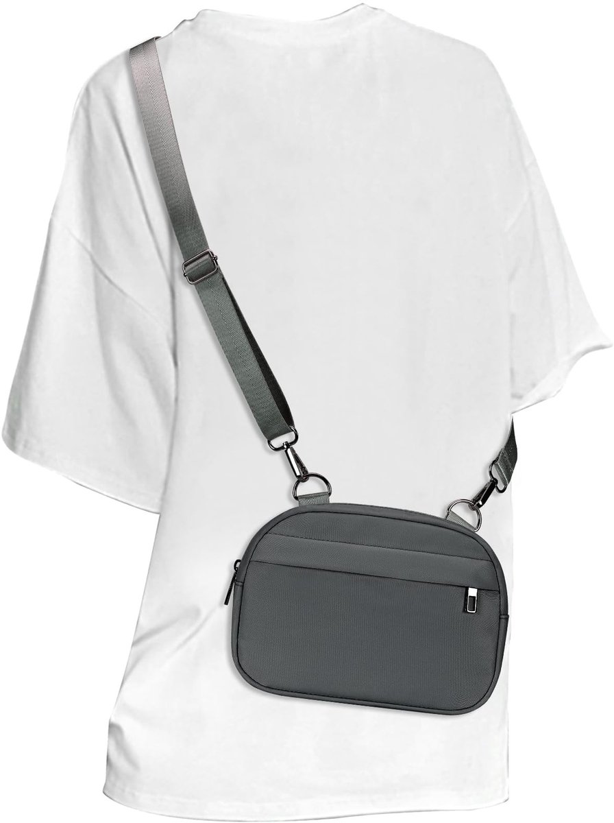 SolidKeus - Kleine Crossbody Bag met Verstelbare Band voor Mobiele Telefoon