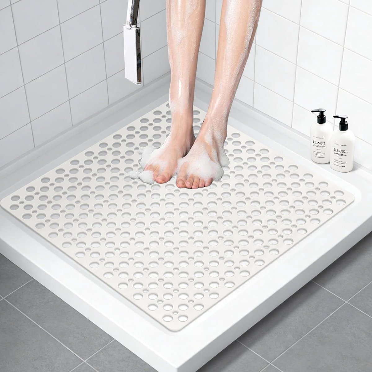SolidKeus - Antislip Douchemata 70 x 70 cm met Zuignappen