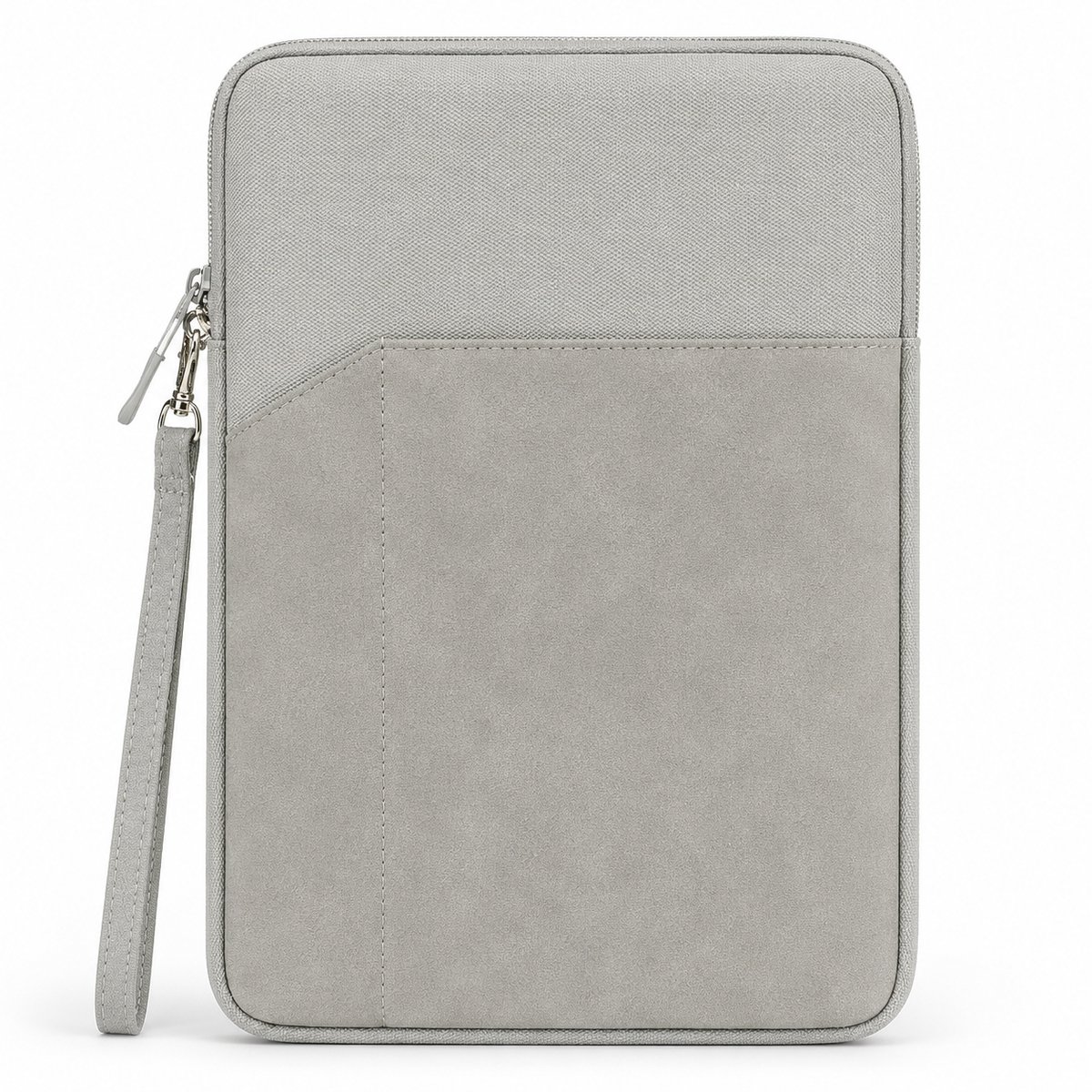 VHV - Tablethoes 9-11 Inch - Waterafstotende - Met Zachte Voering En Accessoirevak - Beschermhoes Voor Kantoor En Studie - Grijs