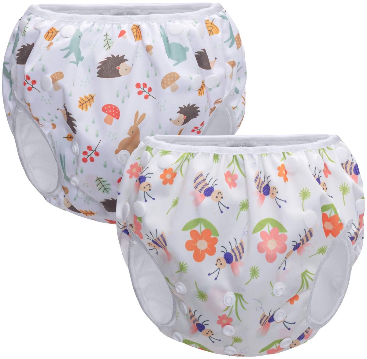 SolidKeus - 2-Pack Wasbare Zwemluier voor Baby's tot 3 Jaar