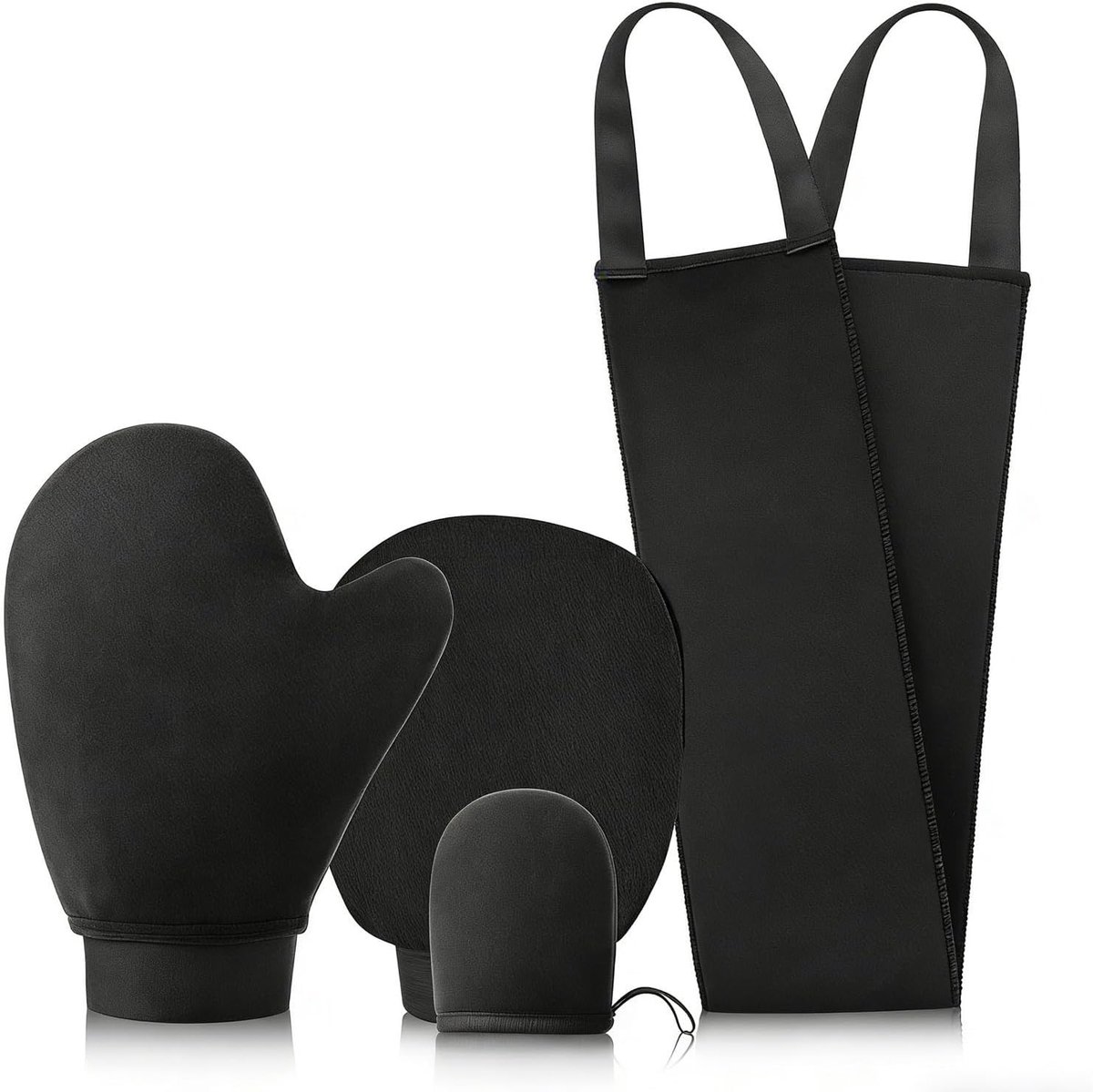 Herbruikbare tanning handschoen voor zelfbruiners, applicator voor rug, lotion applicator voor een gelijkmatige bruine teint en body tanning brush