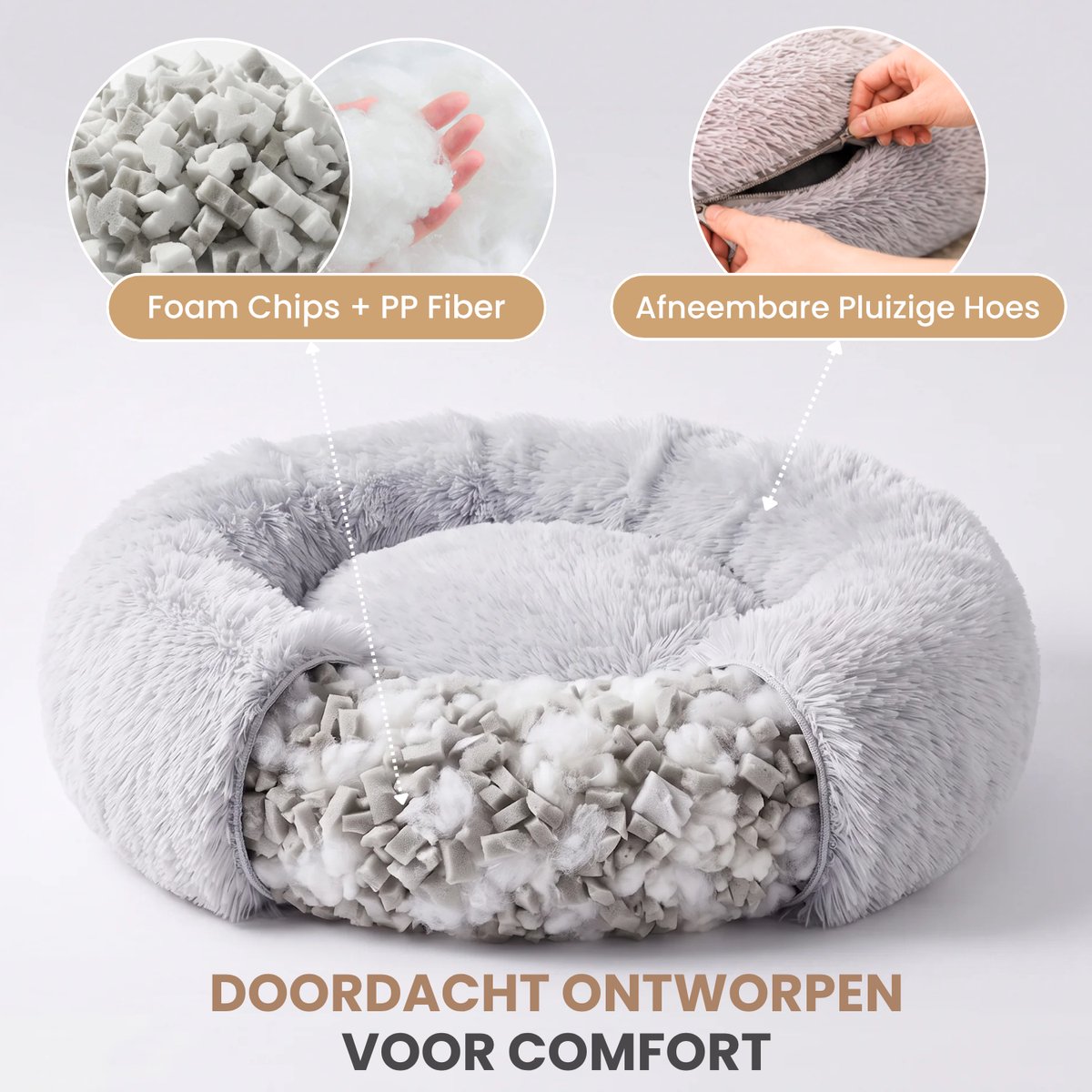 Pebble Pebble Donut Hondenmand - afbeelding 2