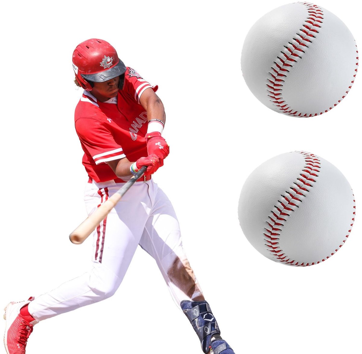 SolidKeus - Set van 2 Handgenaaide Baseballs voor Training en Spel