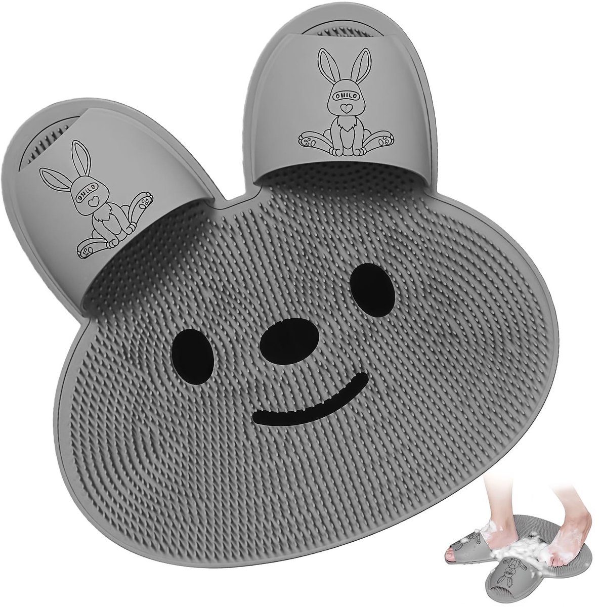 SolidKeus - Siliconen Douche Voetschrobber met Massagemogelijkheden