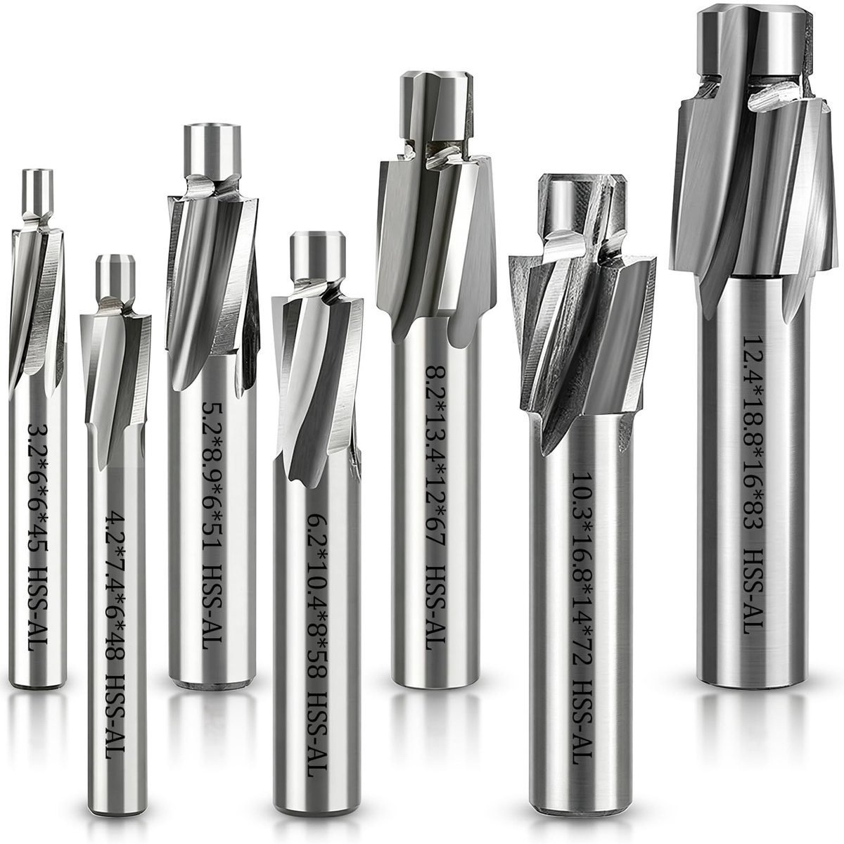 SolidKeus - 7-delige HSS Tapboorset M3-M12 voor Metaal en Kunststof