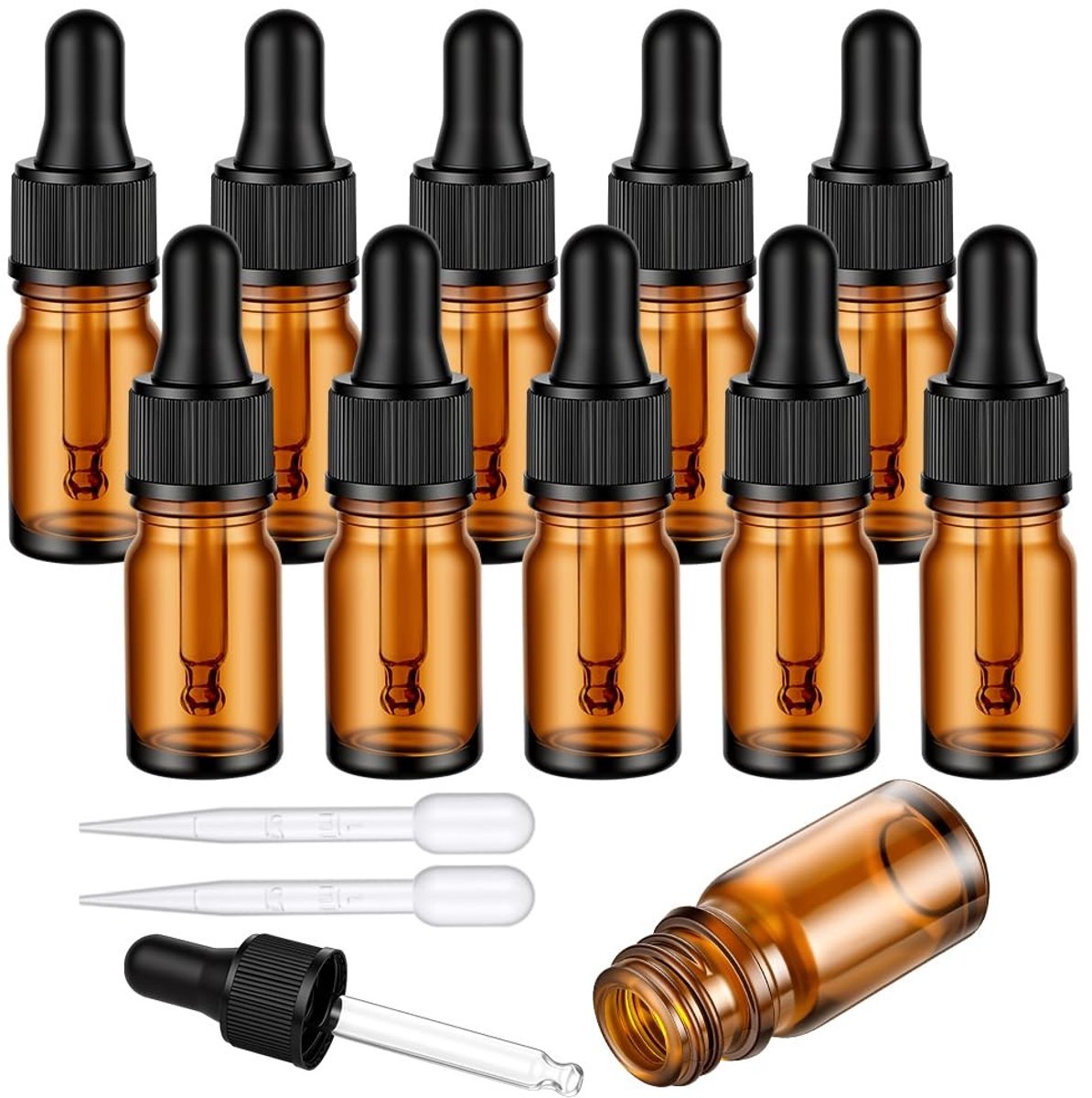 SolidKeus - 10 Stuks Pipetflessen van 5ml