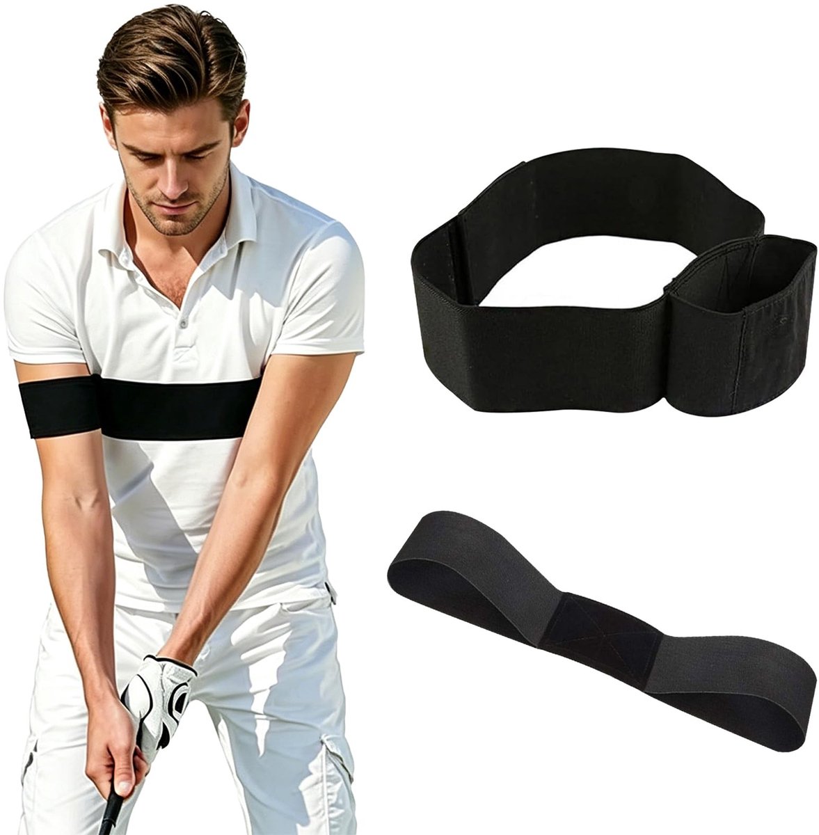 SolidKeus - 2 Stuks Golfgreeptrainer voor Beginners en Gevorderden